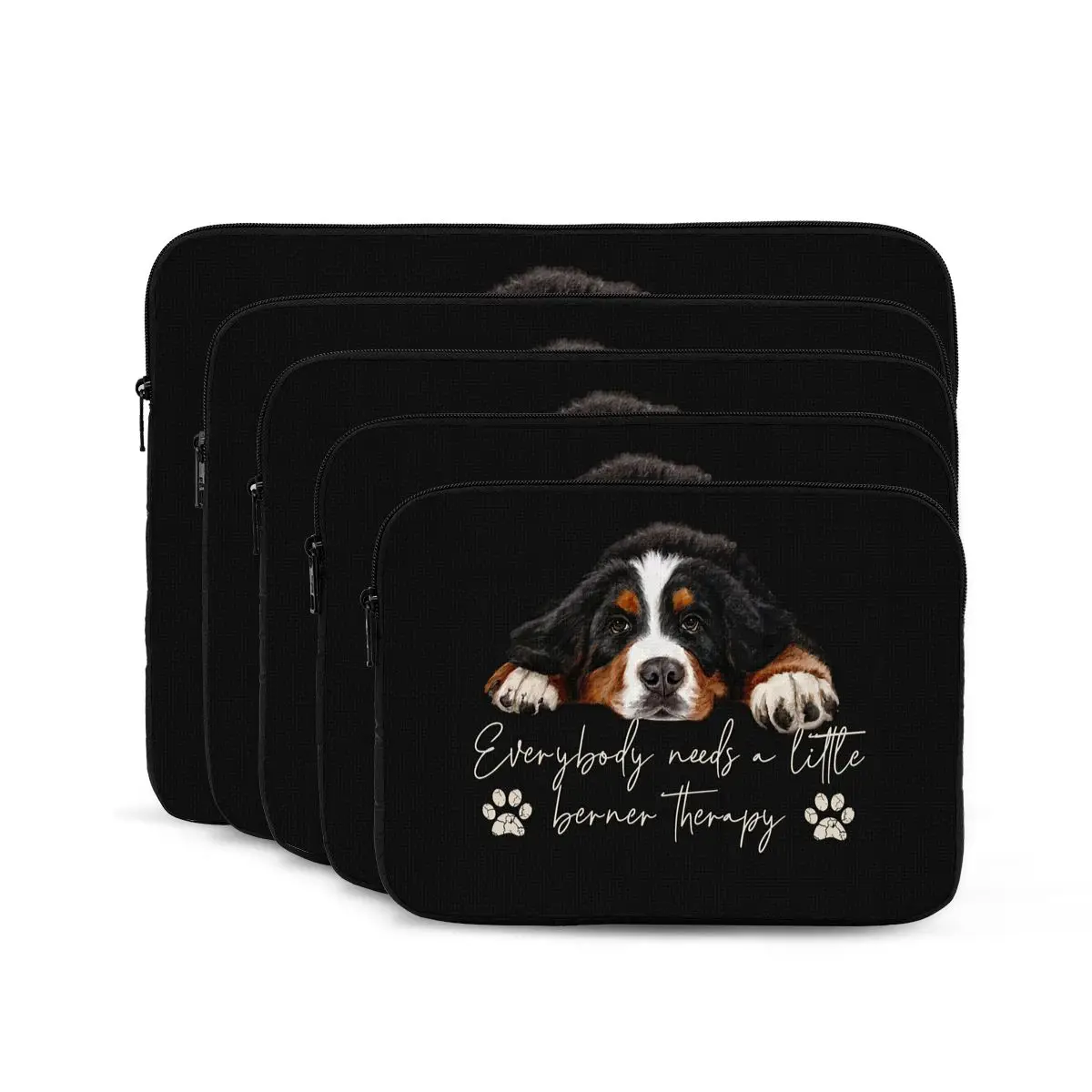 Bernese Mountain Dog Notebook Laptop Bag Case Pouch Notebook Sleeve Cover Bag Tablet Shockproof Case Bag