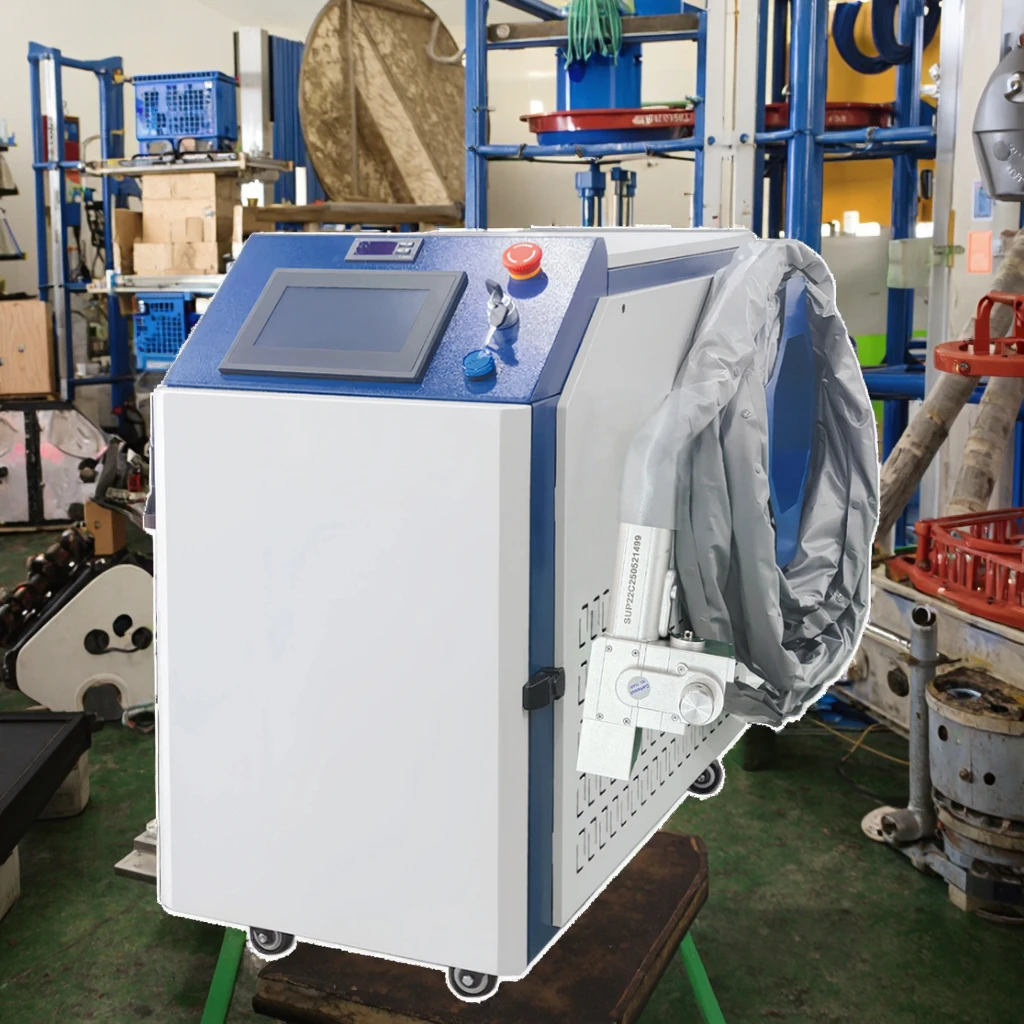 

1500W Continuous Laser Cleaning Machine Portable Handheld Fiber Laser Cleaner Efficient for Stone Wood Glass Plastic Cleaning