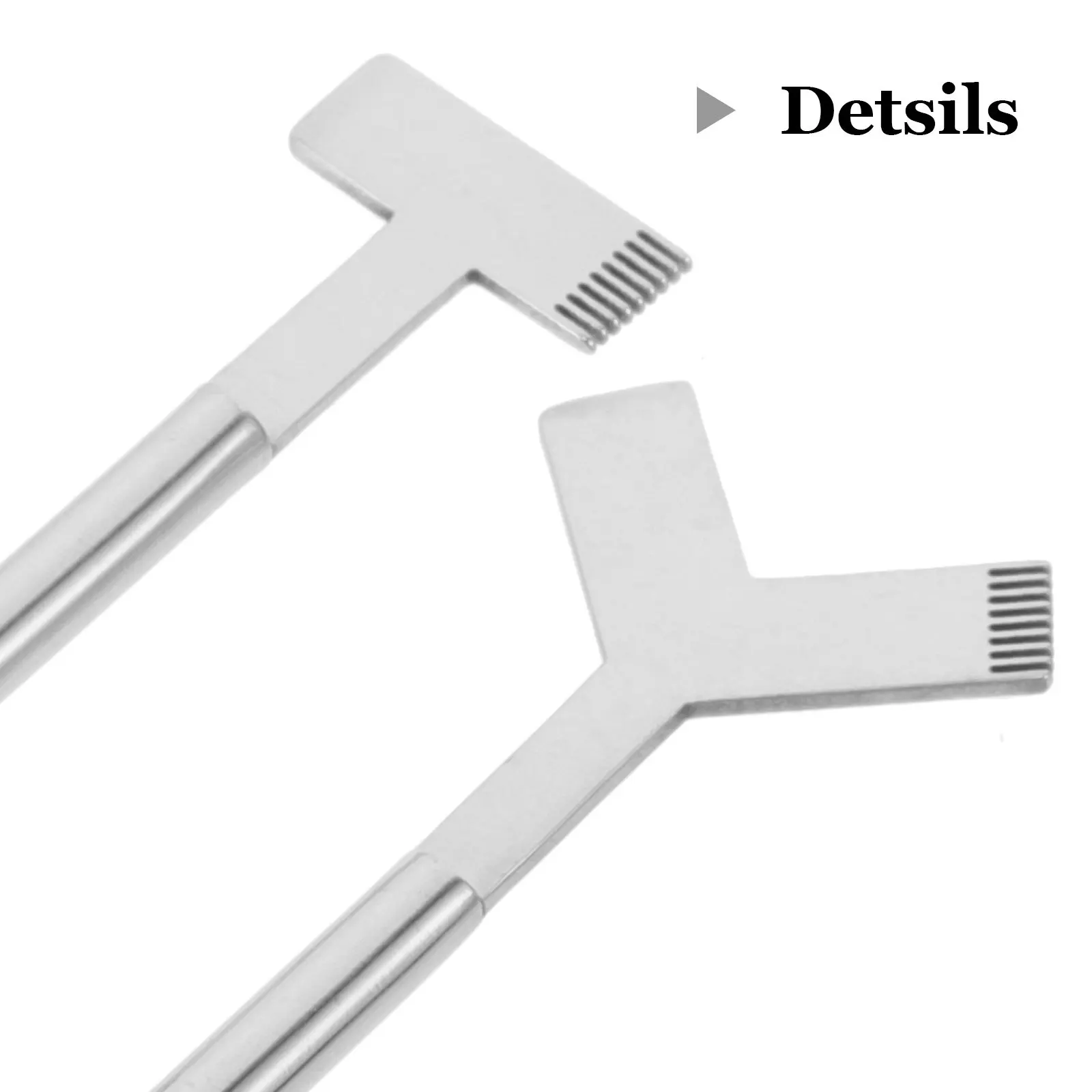 2pcs Eyelash Lift Curling Tool Metal Precision Lash Separator Styling Rods Comb For Eyelash Extension Perming Home Salon Use Y T