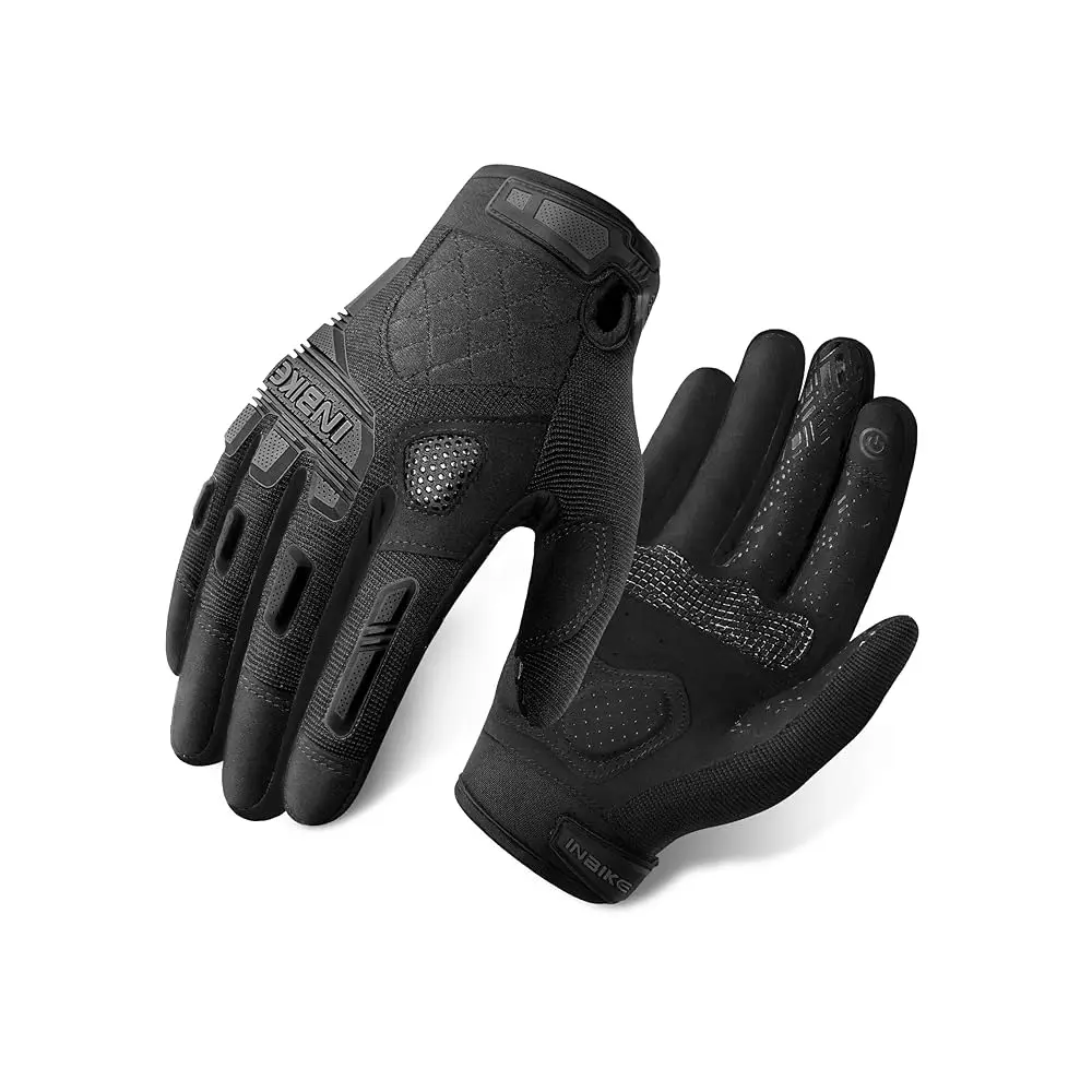 

Перчатки для горного велосипеда MTB с сенсорным экраном, утолщенной EVA-подкладкой и защитой костяшек пальцев из TPR для BMX, MX, ATV, мотоциклов