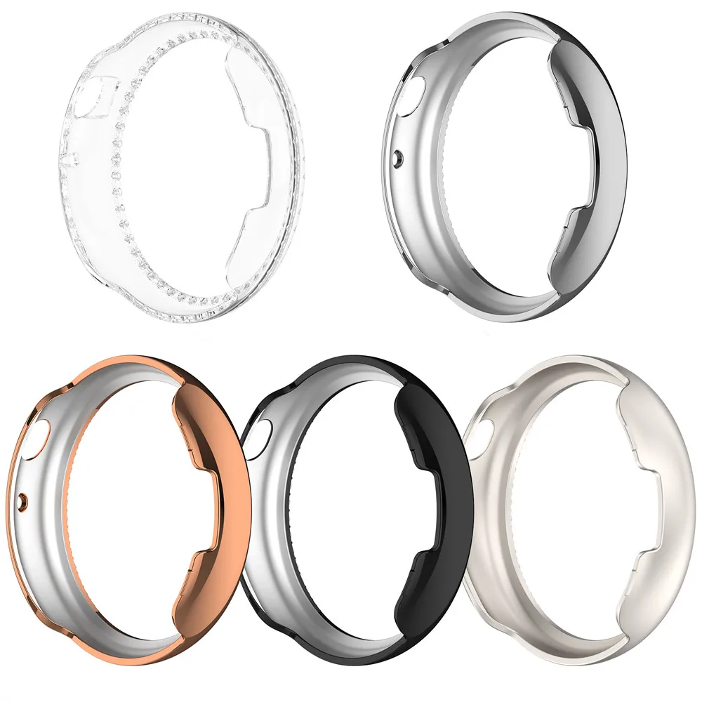 

Защитный чехол для Honor Watch Fit 44 мм Vitality Edition, ремешок для умных часов, ПК, блестящий защитный бампер, рамка