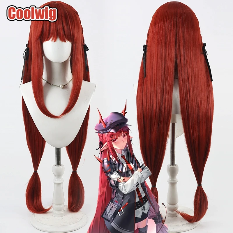 coolwig-人工毛-ヴィグナ-コスプレウィッグ-アークナイツ-ヴィグナ-ロールプレイ-ハロウィン-100cm-ロングストレート-ダークレッドウィッグ-耐熱性