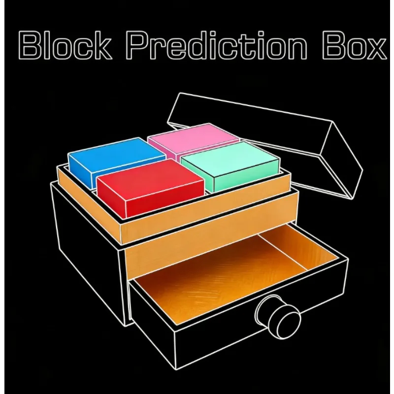 Blokvoorspelling Box Mentalisme Goocheltruc Geest Lezen Close Up Podium Goochelaar Rekwisieten