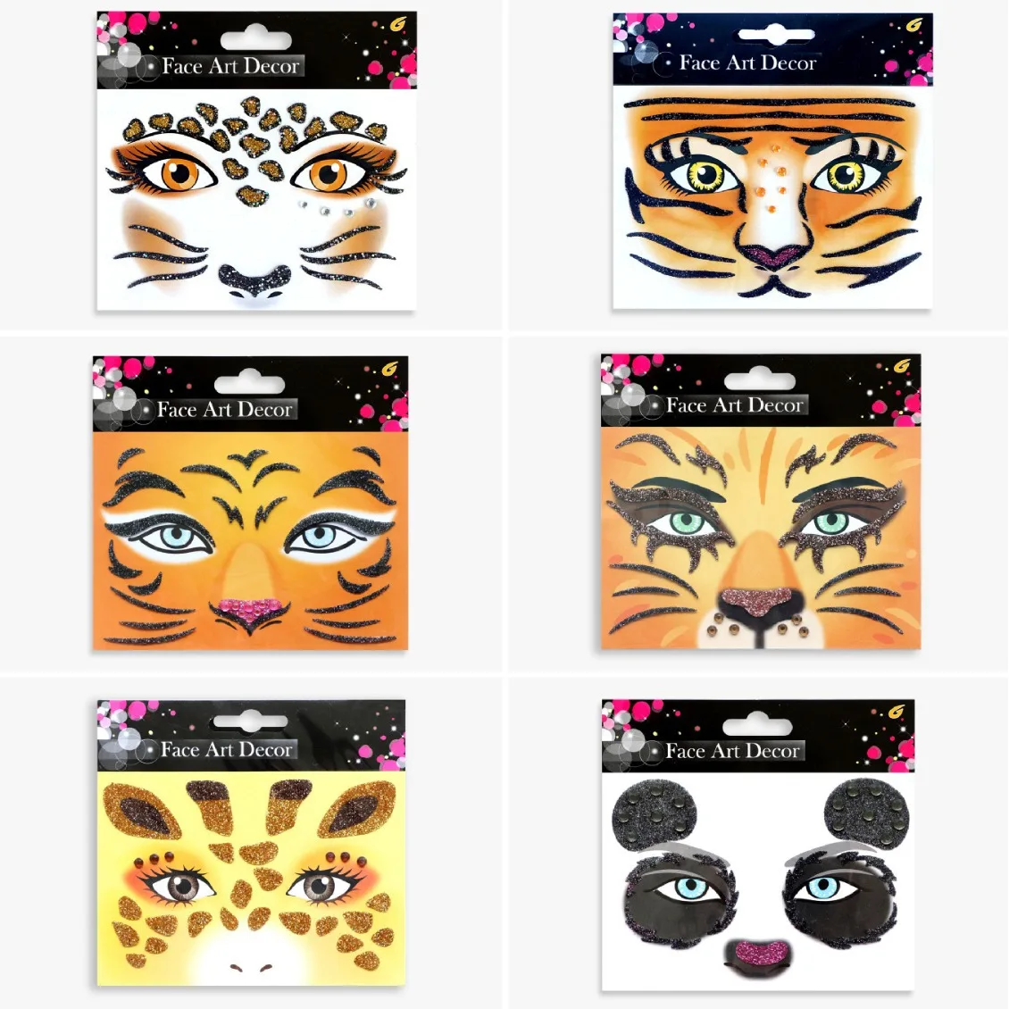 Halloween Karneval Party Gesicht Aufkleber Tier Gesicht Aufkleber Valentinstag Gesicht Aufkleber Make-up Aufkleber Kinder Aufkleber