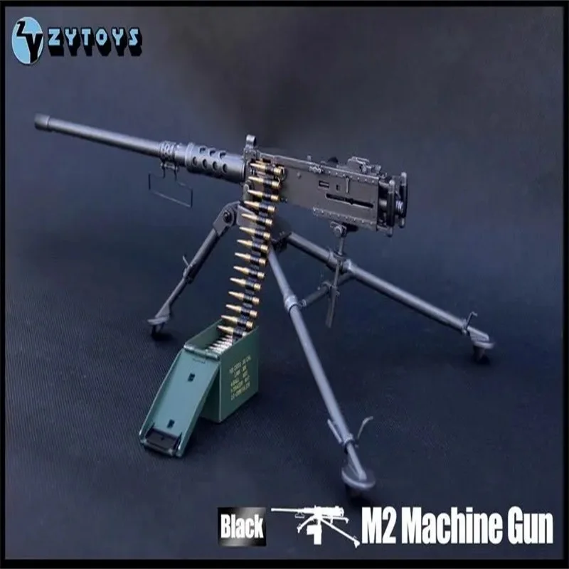 ZYTOYS ZY8031 1/6 Scale Soldier Weapon M2 Heavy Machine Gun Plastics Static Model Toy Fit 12\'\' Action Figure In Stock