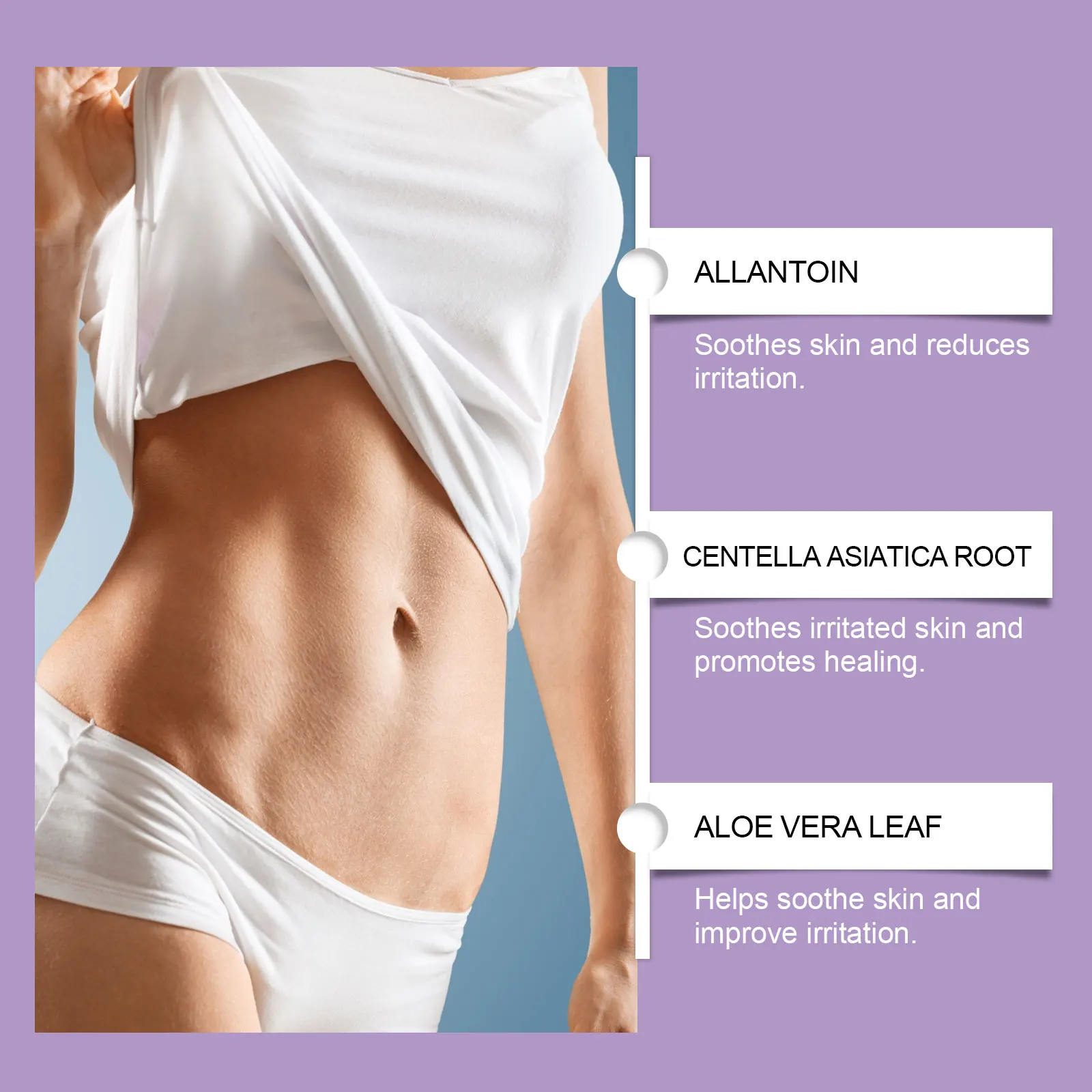 Erweichungs- und Glättungshaut, Narbenverblassendes Körperpflegegel, sanfte Pflege der Körperhaut, feuchtigkeitsspendendes, glättendes Hautpflegegel