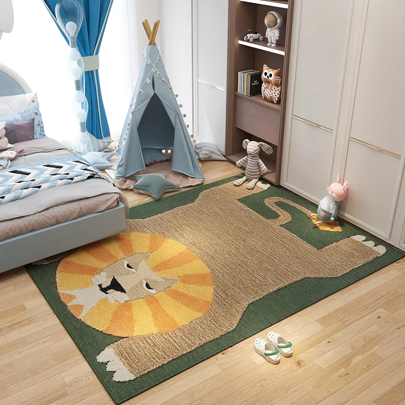 Cute Cartoon Living Room Large Area Carpet Can Be Scrubbed Without Odor Bedroom Rug Home Decoration Room Soundproof Bedside Mat