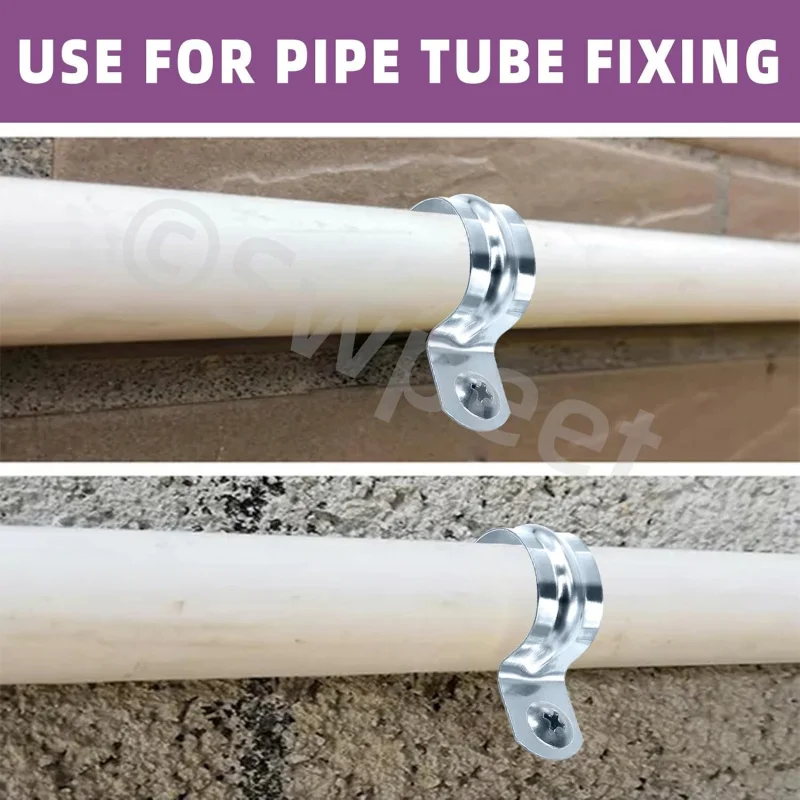 30 قطعة 3/4 (20 مللي متر) طقم حزام أنبوب EMT مطلي بالزنك بفتحة واحدة، مشبك أنبوبي على شكل حرف U 1 #6