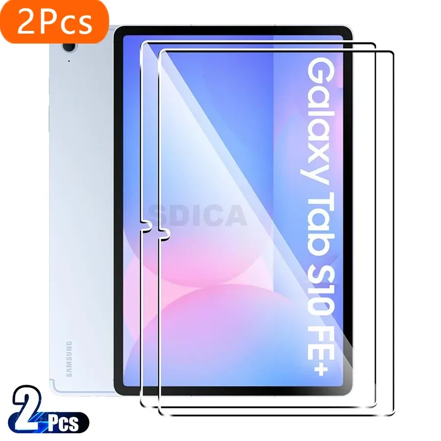 2 pçs para samsung galaxy tab s10 fe plus 13.1 Polegada protetor de tela de vidro temperado s10 fe + tablet anti risco hd película protetora