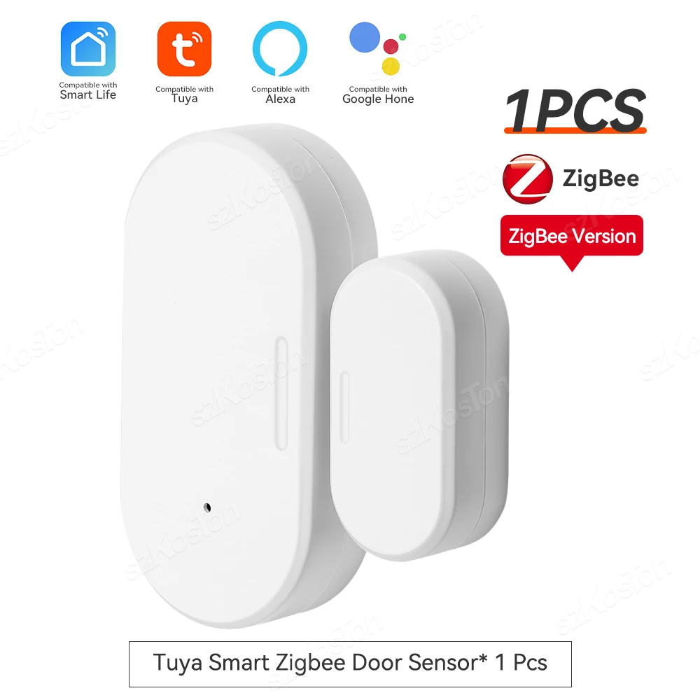 

Tuya Zigbee Door Window Magnetic Sensor Smart Home Wireless Door Detectors Automation Security Protection for Alexa Google