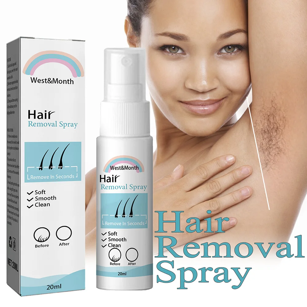 20ml Painless Hair Removal Spray Fast Hair Removal West Month Armpit Body Private Parts Gentle Hair Removal Without Irritation