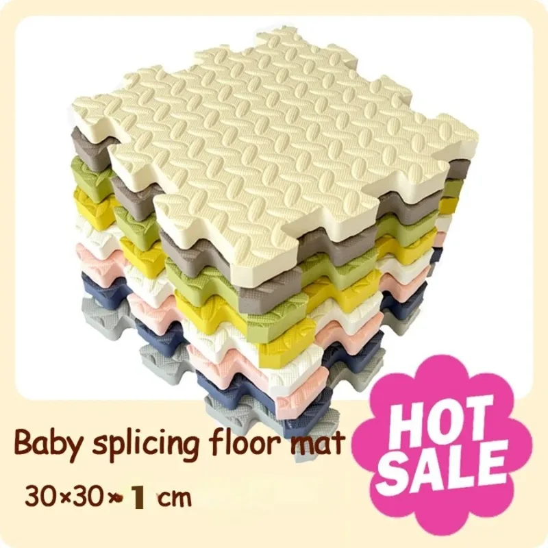 30×30CM Foam Floor Mats for Kids,thickness Foam Play Mat, Non-Toxic Square Interlocking Floor Mats Rubber Baby Play Mat