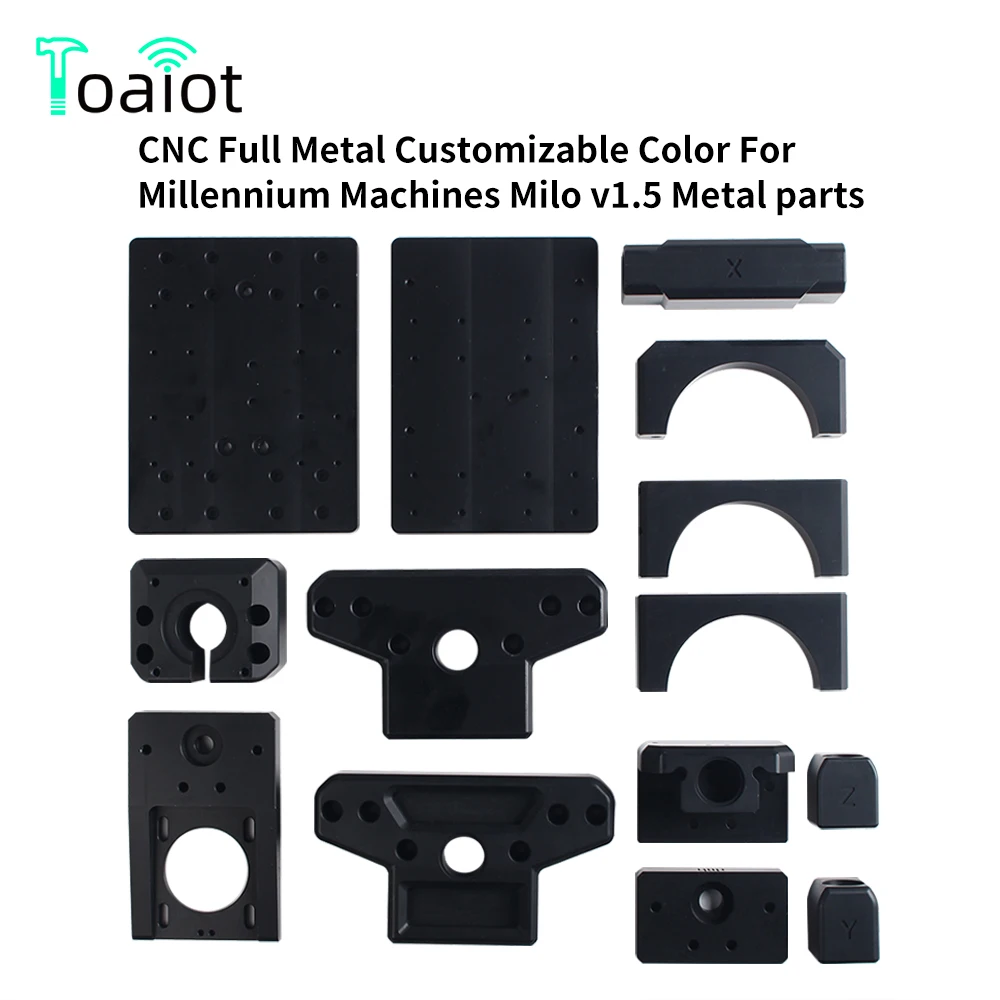 Toaiot Vorverkauf CNC-Füllmetall anpassbare Farbe für DIY Millennium-Maschinen Milo v1.5 Metallteile