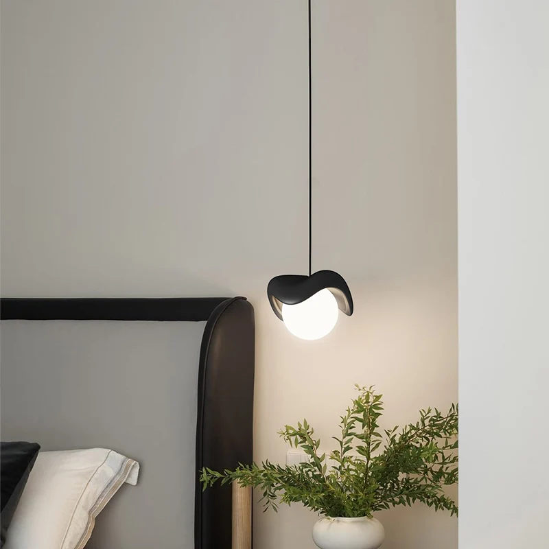 Lampe LED Suspendue Nordique Utilisée pour Chambre à Coucher, Foyer, Cuisine, Blanc, Noir, Rouge, Jaune, Vert, Dimmable, Télécommande, Décoration