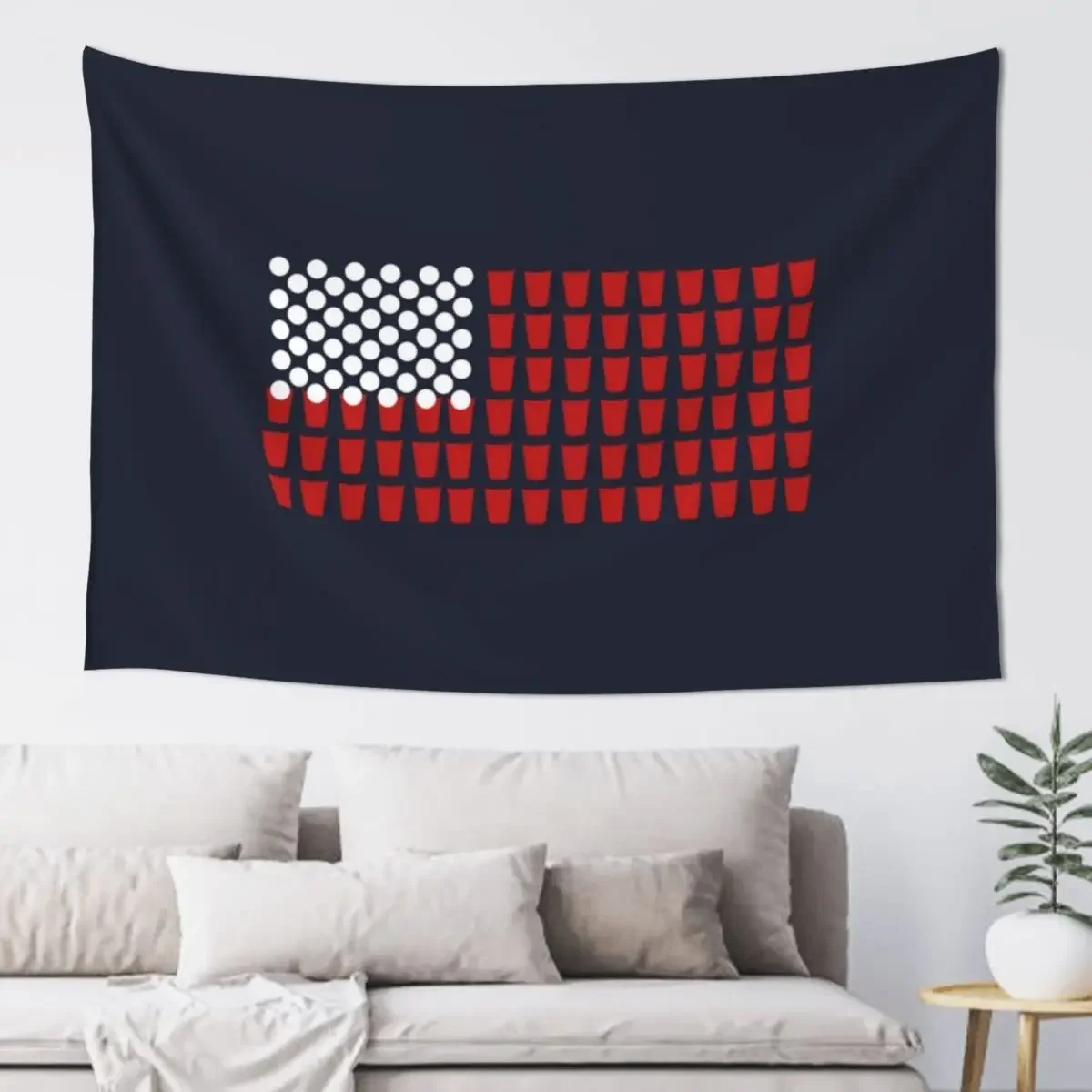 

Beer Pong American Flag Gift Tapestry Wall Decorations Room Decorating Aesthetic Bedrooms Decorations Tapestry