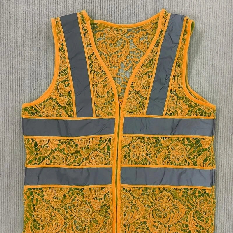 سترة عاكسة للجري، سترات أمان عالية الوضوح مع سحاب أمامي، سترات أمان عاكسة خفيفة الوزن للنساء والرجال #5