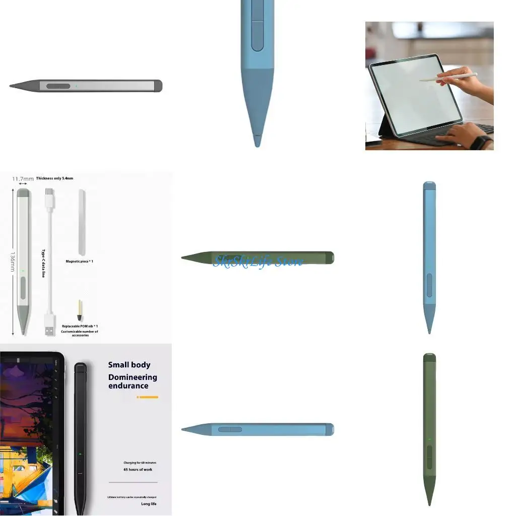 

E65E Styluses Pen Rejection with 4096 Pressure Sensitivity Screen Pencil