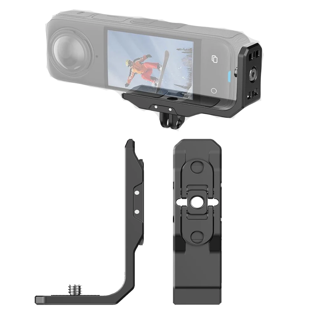 

For Insta360 X5/X4 Magnetic Foldable Mount Adapter L-shaped Horizontal Vertical Quick Release Mount For Insta360 X5 Accessories