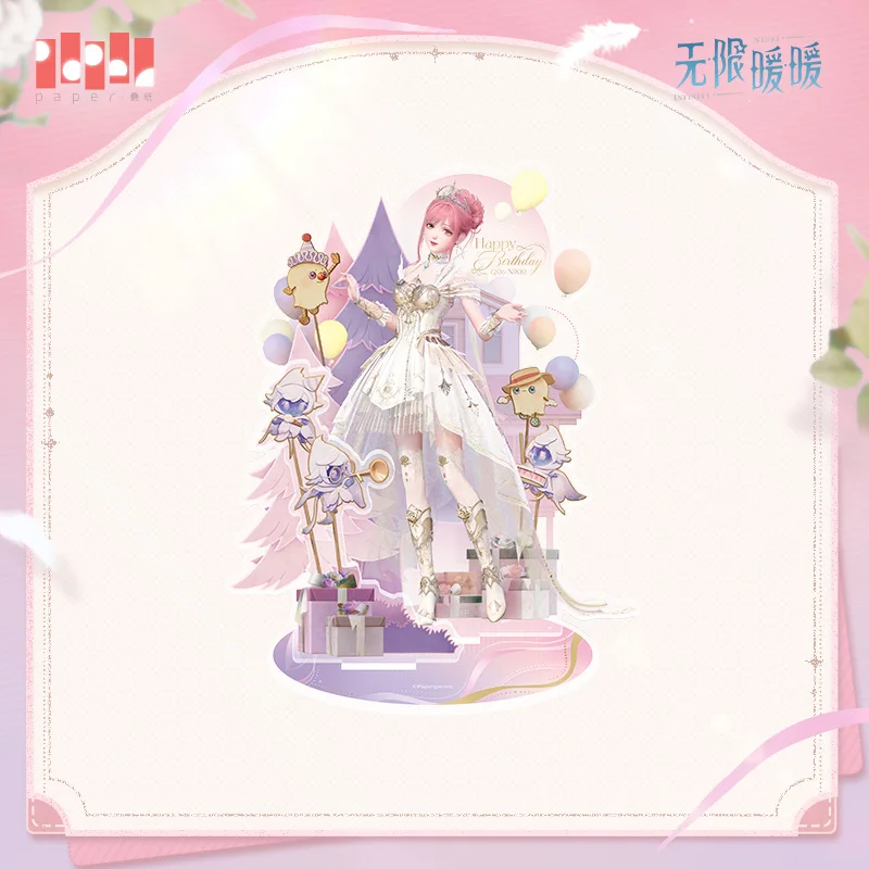 Original Shining Nikki Badge Shikishi Colored Paper Photo Set Stand Stuffed Plushie Doll Keychain  Anime Game Toy kids Gifts