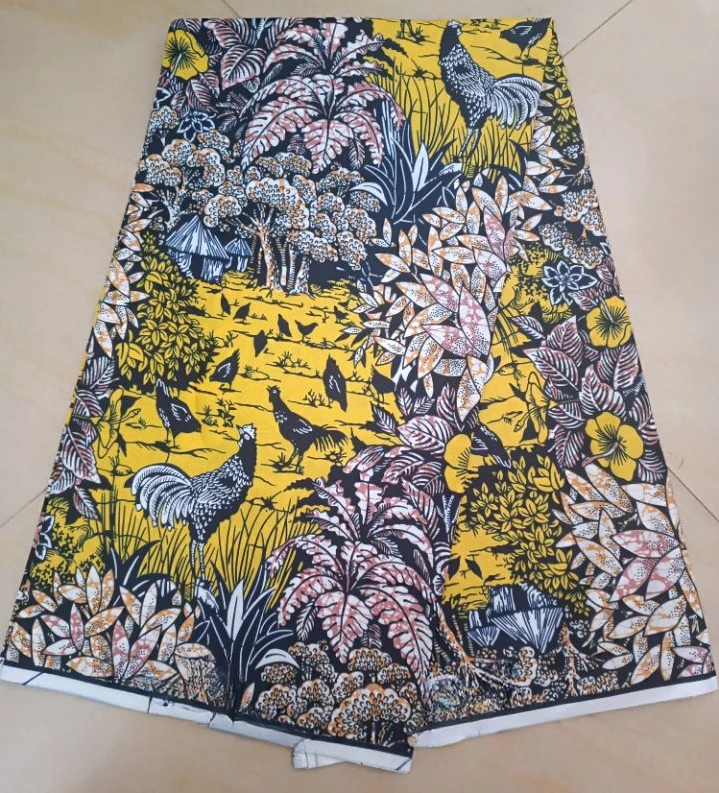 Wholesale price!Guaranteed Veritable African Real Wax Fabric 2023 New High Quality Ankara Wax Pagne Nigeria Women Style Dress