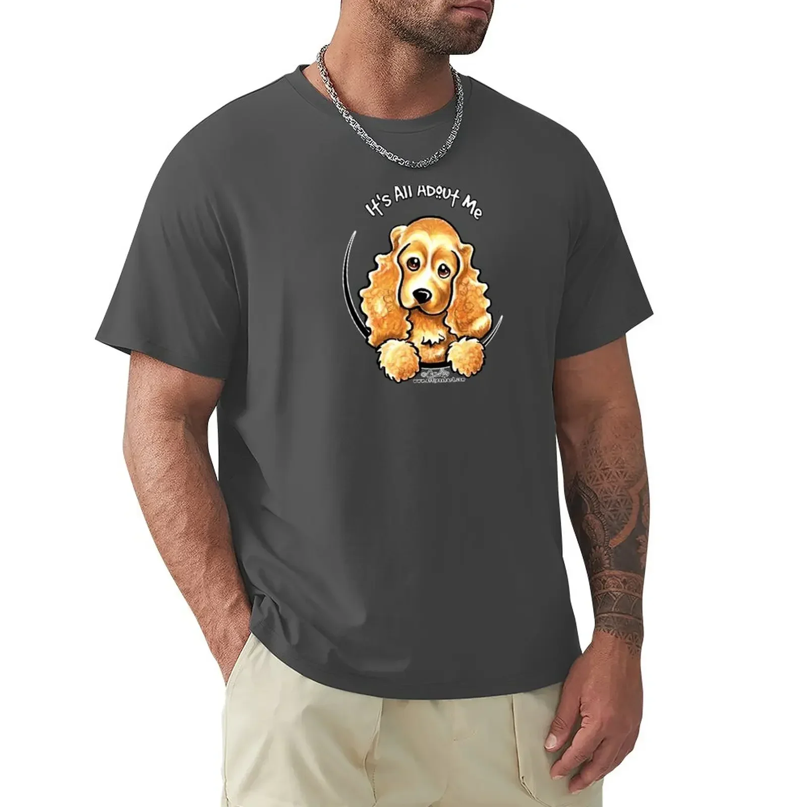 Cocker Spaniel :: It's All About Me T-Shirt basketball graphic tees cute tops cotton graphic tees plus size men clothing