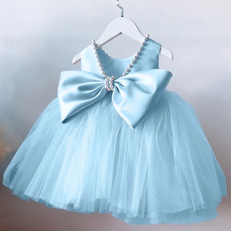 

2025 new Princess dresses for girls aged 4 to 9, children's wedding dresses host piano performance costumes, puffy gauze dresses