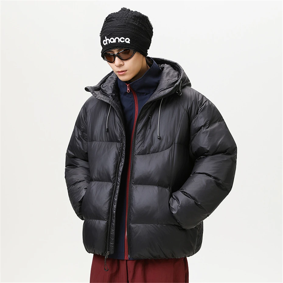 

Winter Parkas Men Thick Padded Jacket Coat Fashion Casual Solid Color Parkas Male Outerwear Outdoor