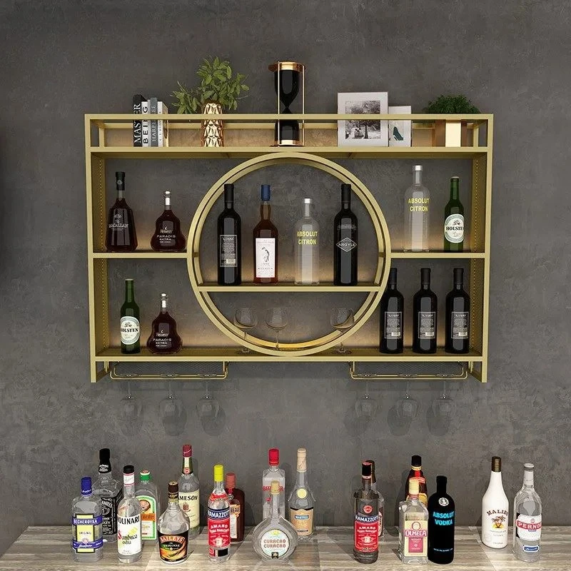 Wine Bar Holder Adapt Single Miniature Black Cup Glass Storage Wine Cabinet Decor Szafeczki Cabinet Wall Mount Wine Rack Bottle