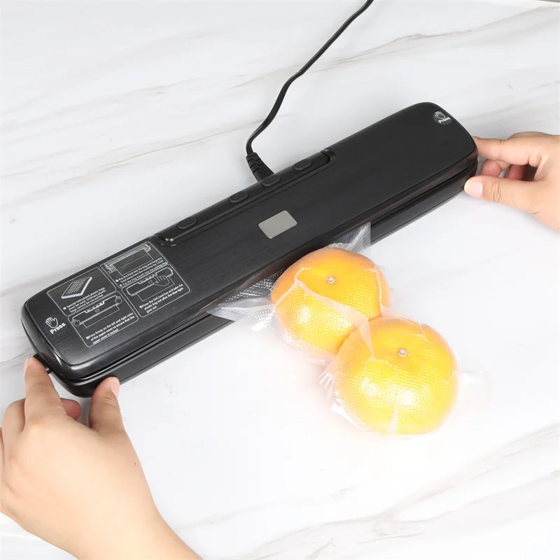 

Food Vacuum Sealer With Built-in Cutter Heat Sealer For Food Preservation In Dry And Wet Sealing Mode