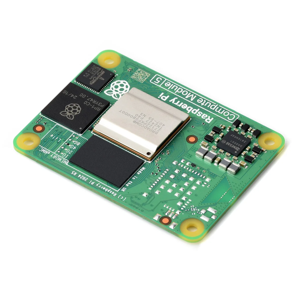 Raspberry Pi Compute Module 5 CM5002000 Quad Core 64-bit Processor 2GB RAM Without Wireless EMMC Flash