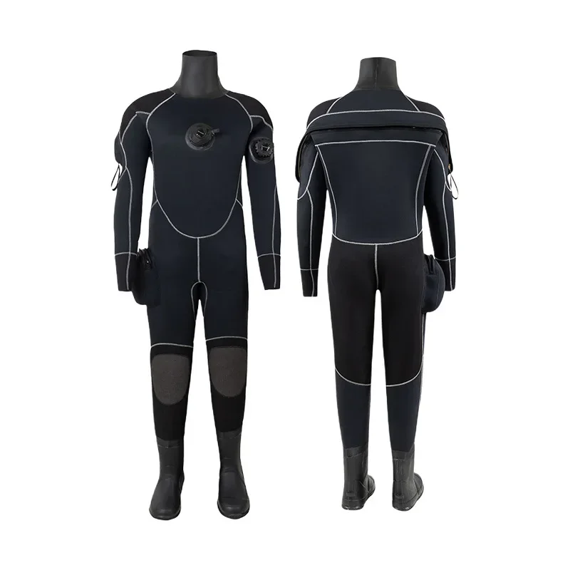 

Full Dry Diving Suit 5MM One-piece Imported Comfortable Leisure Diving Thickened Outdoor Warm and Wear-resistant Diving Dry Suit