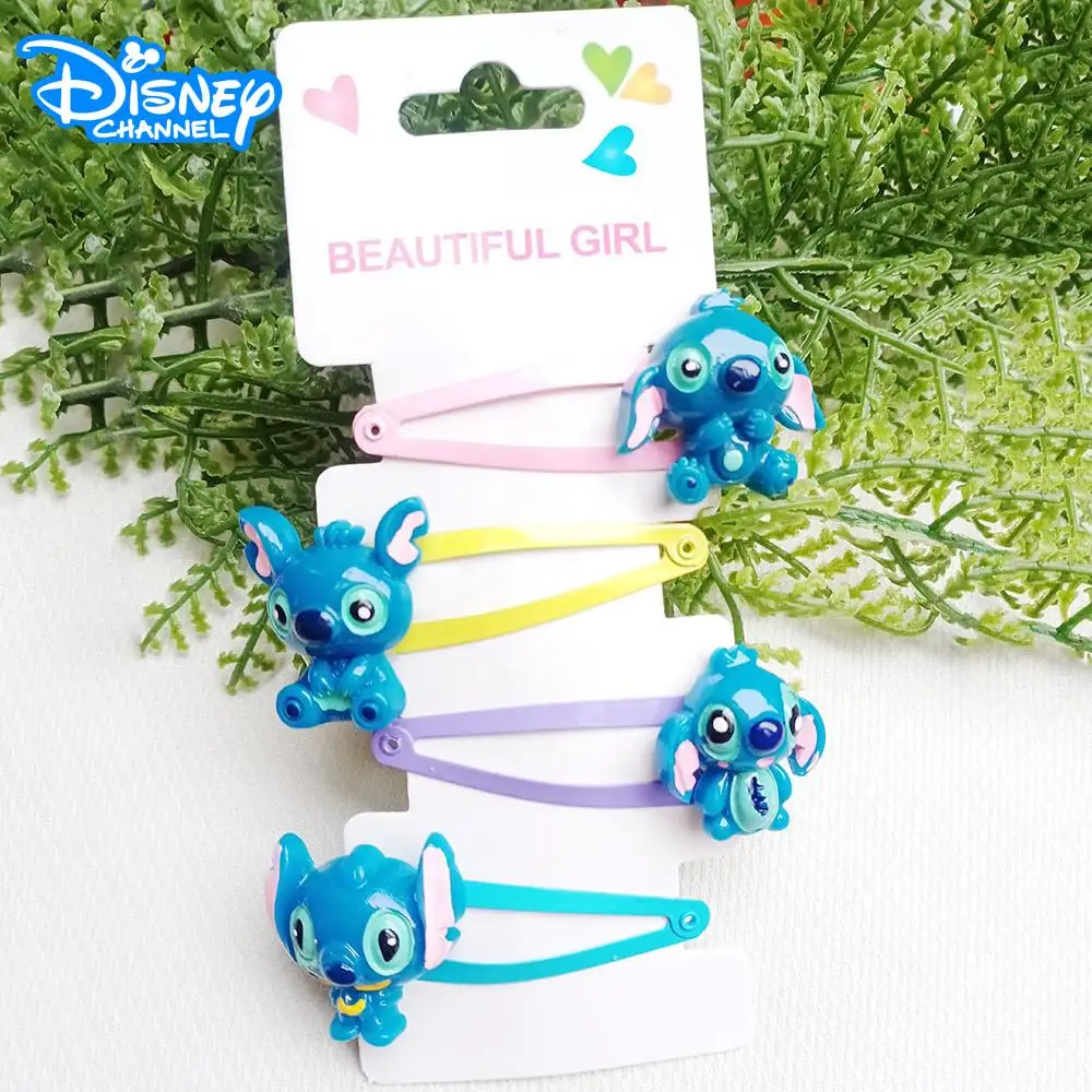 Disney Anime Lilo & Stitch Hair Bands Kawaii Stitch Hairpin Cartoon Rubber Band Hair Accessoires Girl Gifts Toy