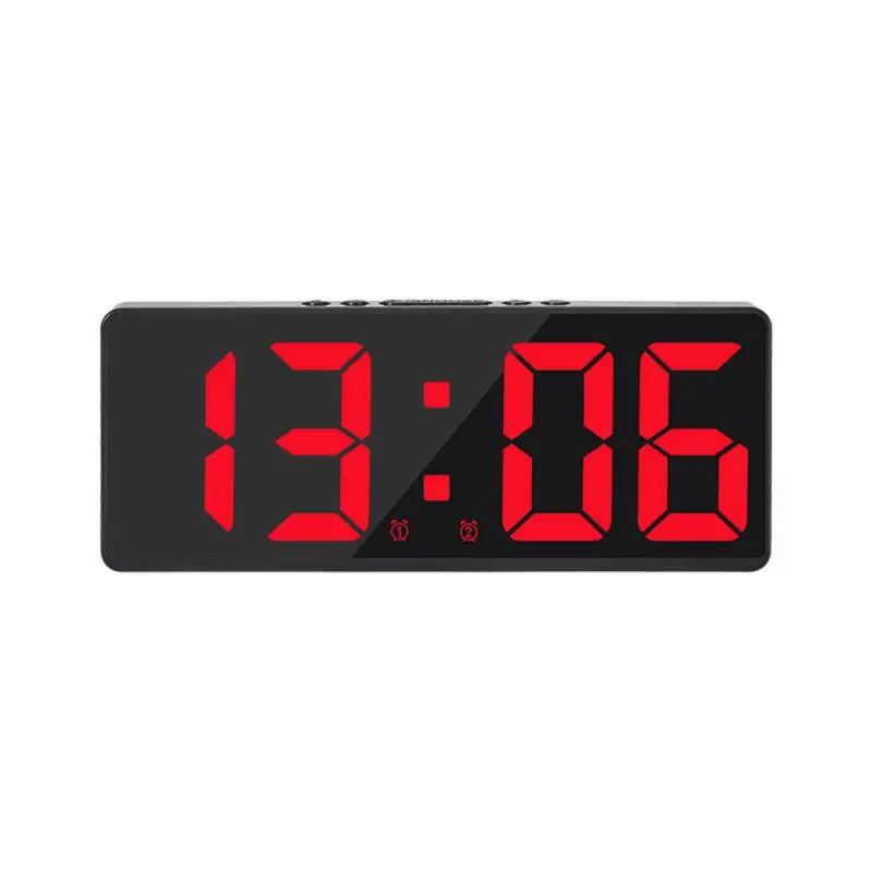 Digital Alarm desk Clock for A Bedroom LED Clock with Temperature Electronic Table Date Display with Large Screen Home Decor