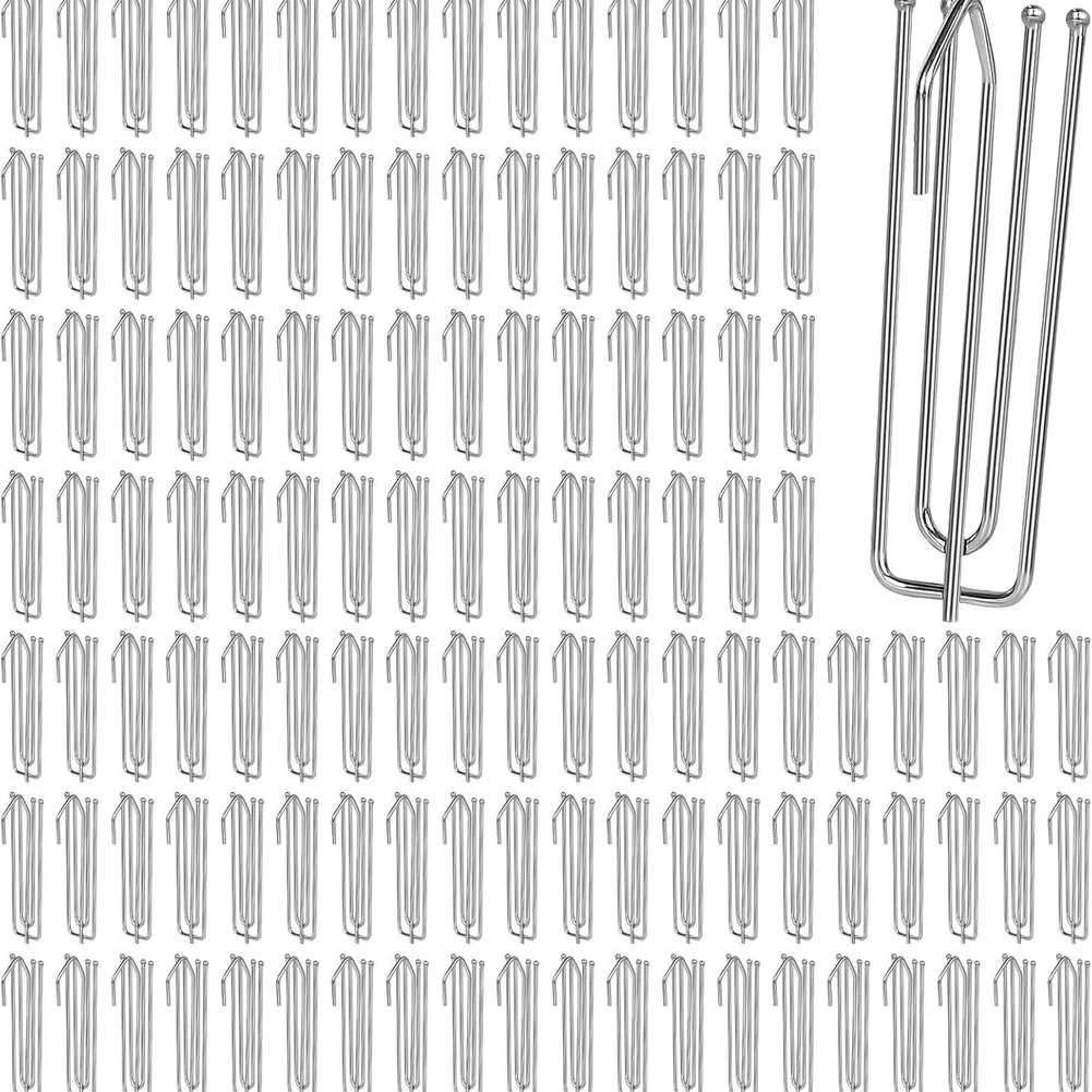 Curtain Hooks Silver Stainless Steel Drapery Ring Accessories for Windows 40pcs 50pcs 60pcs 150pcs Modern Style