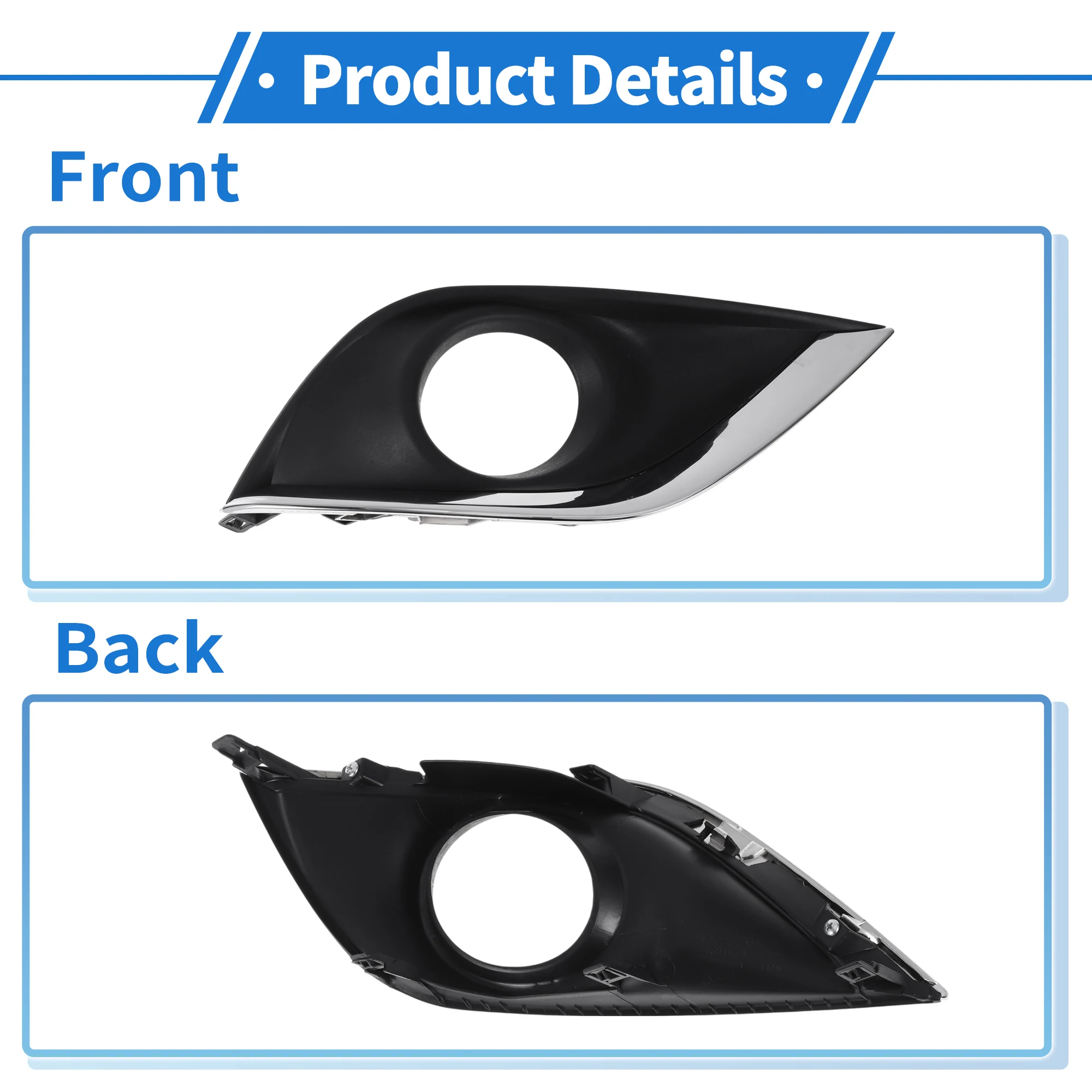 UXCELL شواية خفيفة للضباب الأمامية اليمنى رقم 622566W80A لنيسان فيرسا 2015-2018