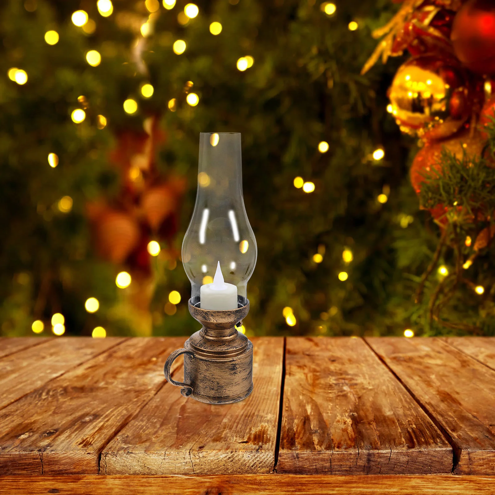 Retro Kerosene Lamp Light Lantern Electronic Lamps For Indoor Decor Pp LED Ornament