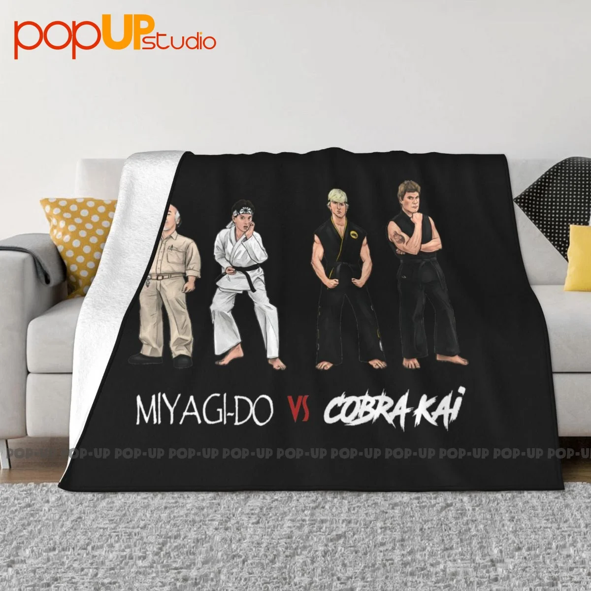 The Karate Kid 1984 Cobra Kai Vs Miyagi-Do Blanket Raschel High-Quality Sofa Dedicated