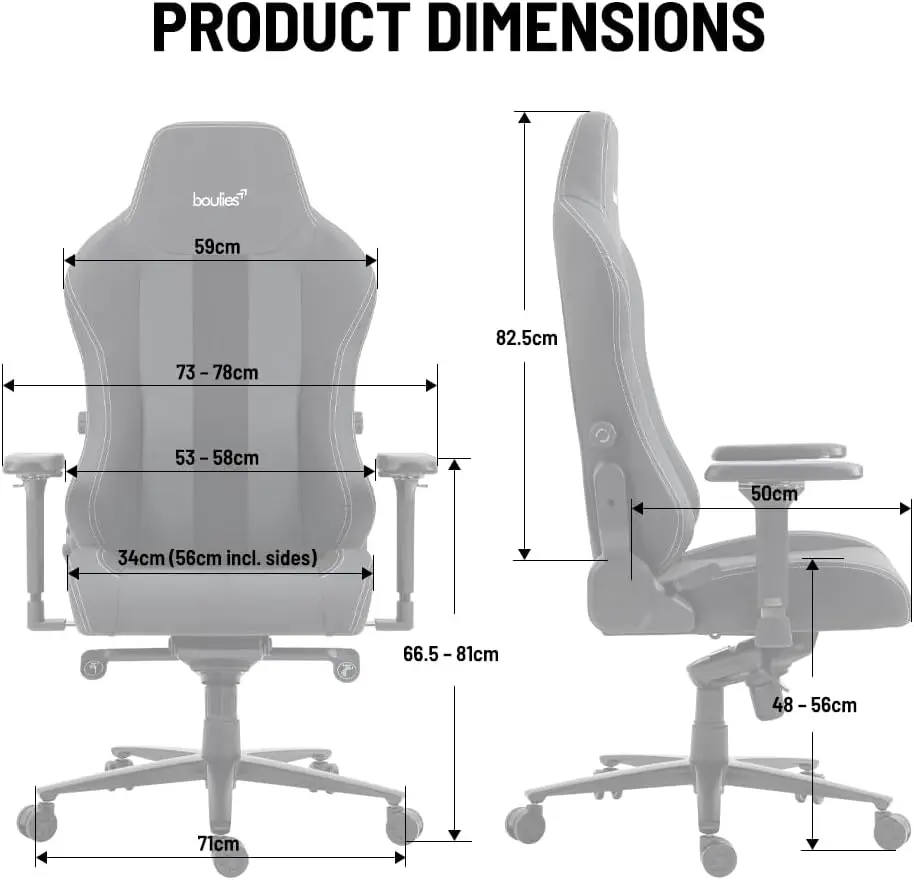 Master Gaming Chair, Ergonomic Office Chair For Adults With 4D Armrests, Comfortable Computer Chair For Home With Adjustable