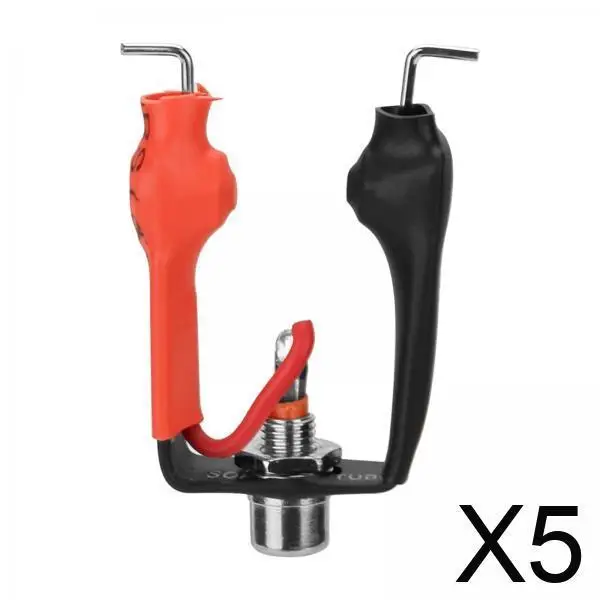 

Plastic RCA Clip Cord Converter Tattoo Machine Adapter Black Red Spare Parts Universal Interface Connector