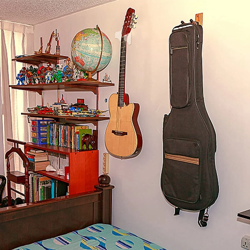 New-Bedroom Guitar Stand Singer Signature Guitar Wall Mount Music Lover Instrument Display Stand, Wall Hook