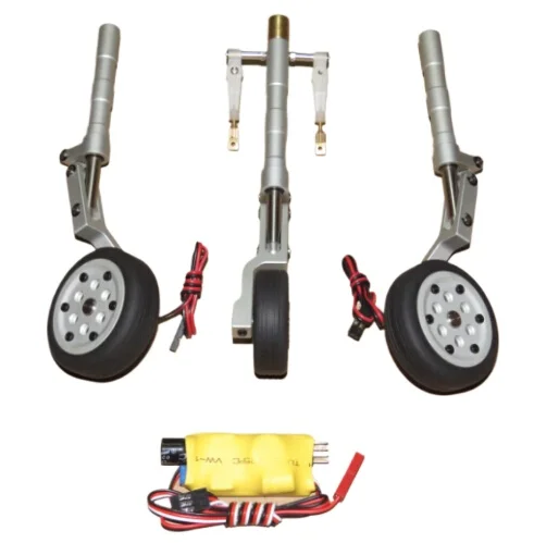 XAERO train d'atterrissage rétractable tout en métal pour avion RC, train de roulement en aluminium robuste avec amortisseur, échelle 1/5-1/6