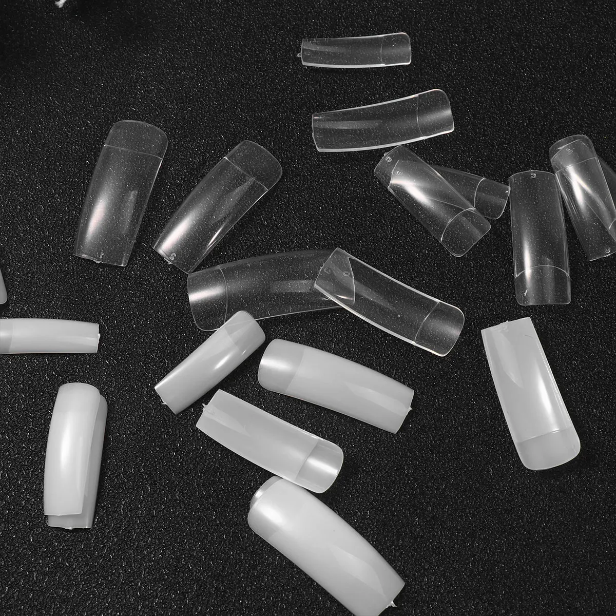 

2 Bags False Nails French Tip Stickers Thick Enough Artificial Fingernails Semi-stick Nail Tips Suitable Parties Events Nail Art