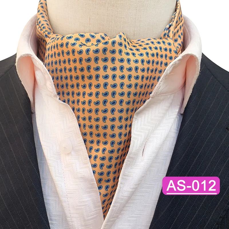 2023 Elegante Herren Ascot Krawatte Plaid Floral Krawatten Für Mann Polyester Jacquard Gewebte Krawatte Für Hochzeit Business Party Zubehör