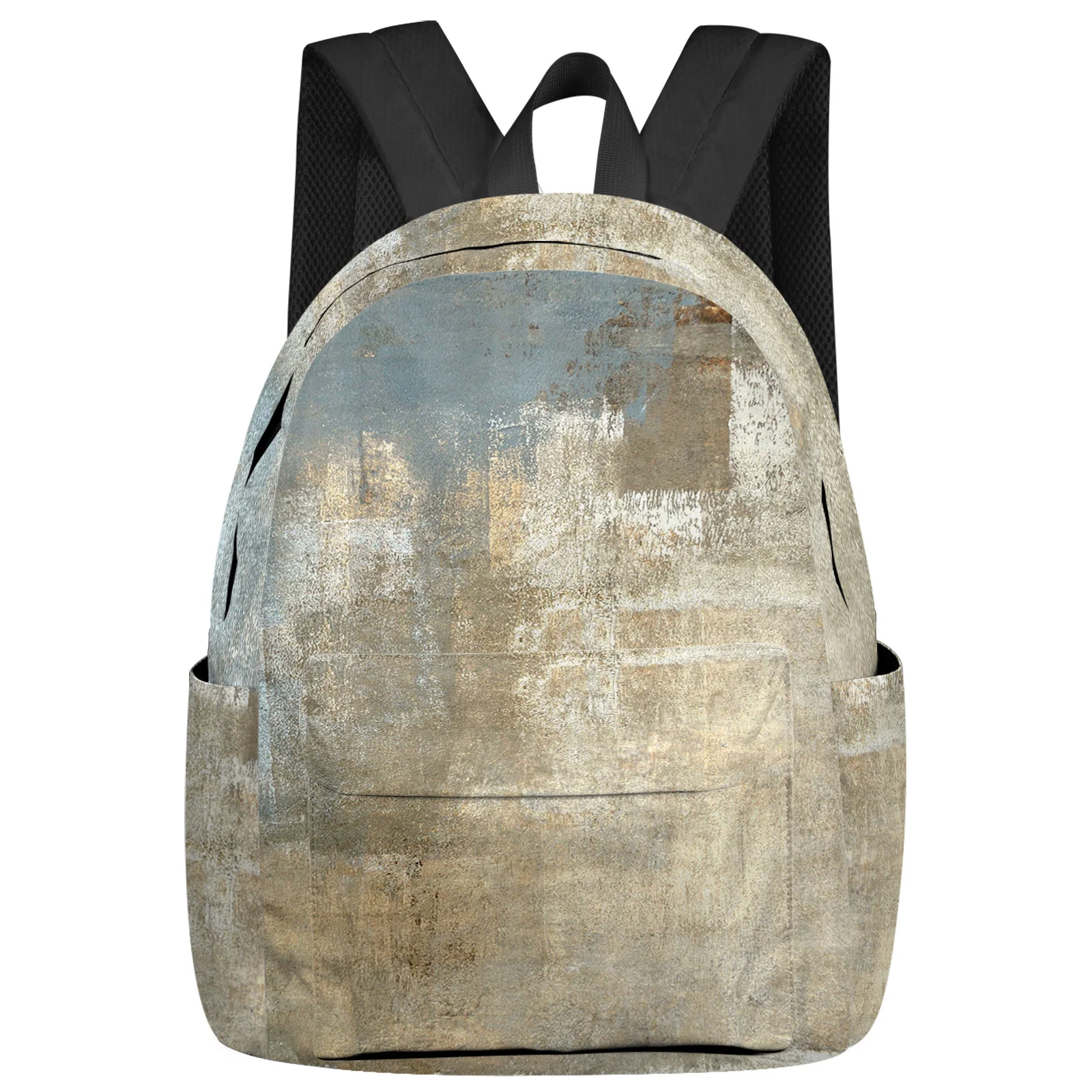 Retro Country Oil Painting Style Abstract Art Backpacks Custom School Bags Laptop Backpack Men Women Female Travel Mochila