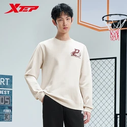 Xtep Pullover Sweater Male Winter Keep Warm Basketball Training Sweatshirt Leisure Everyday Outdoor Soft Tops 876429930071