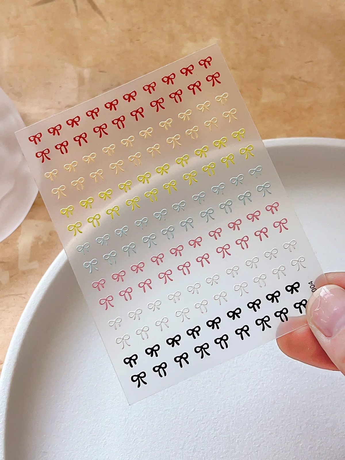 تنقش الملونة القوس مسمار الفن ملصقات بسيطة العصرية ملصقات الزخرفية للأظافر DIY بها بنفسك لاصق الأظافر الديكور Mnaicure صائق