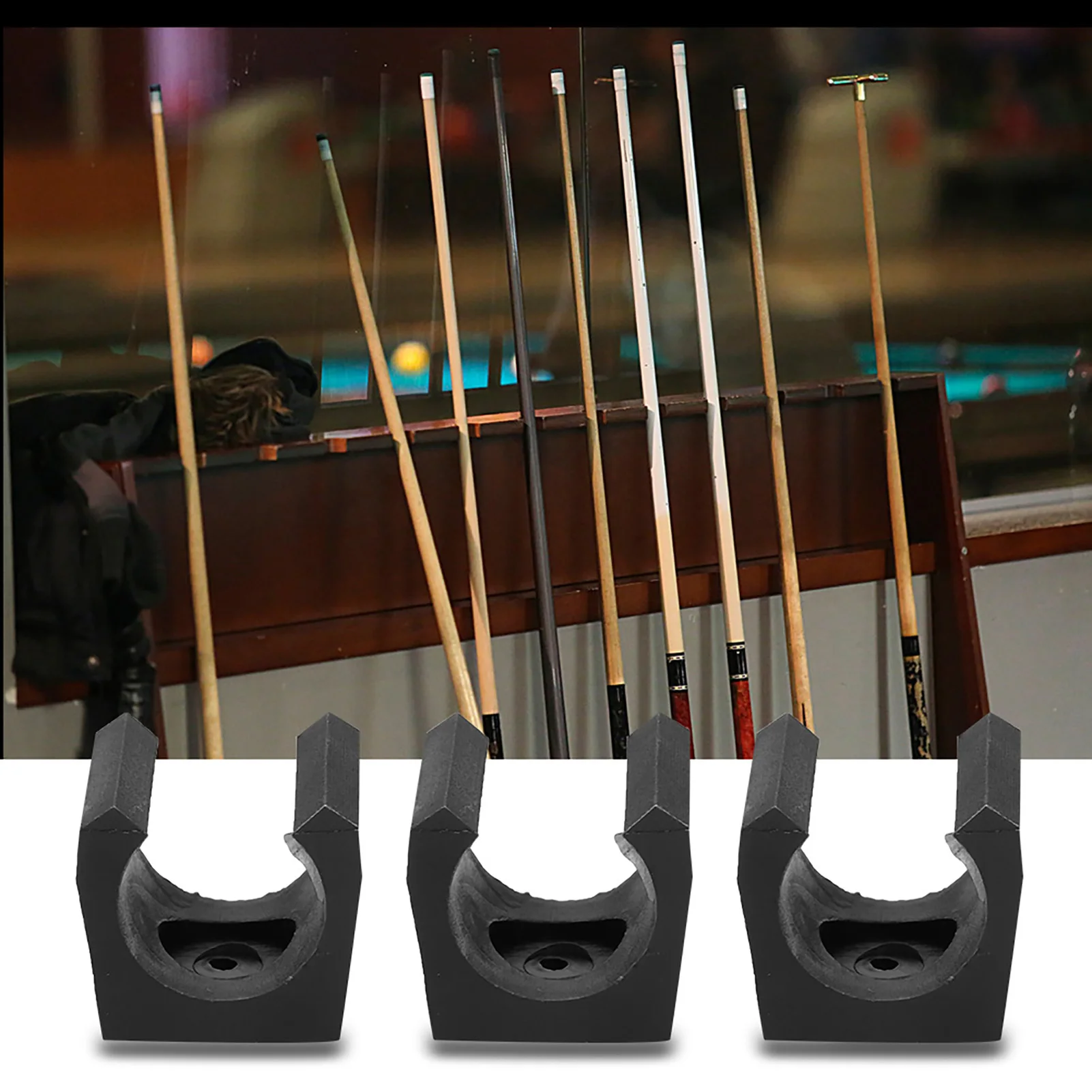 

Billiard Pool Holder Plastic Billiards Pool Single Holder Mini Rod Organizer Carrier Accessory Fishing Rod Carrier