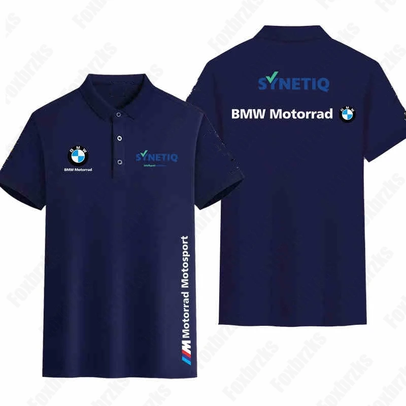 

Men's BMW Logo Summer Collar Polo Shirt Men's Casual loose Quality Comfortable BMW Men's Short Sleeved Top Button Cardigan 2025