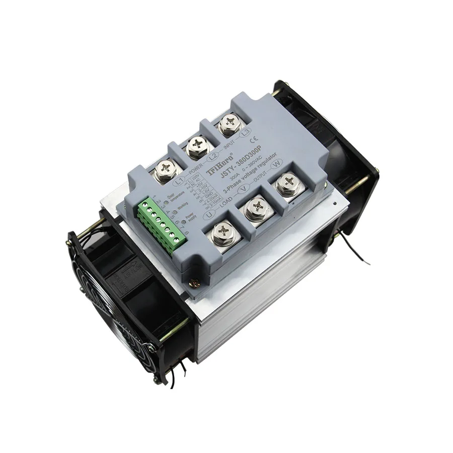 

JSTY Three-phase Intelligent AC Voltage Regulator Module SSR Solid State Relay 1-5V 0-10V 4-20mA