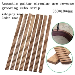 8 Pçs/set Guitarra Encadernação Tira Dentro de mogno Africano/Cedro reversa notching Revestimento Embutimento Guitarra Borda Guarnição